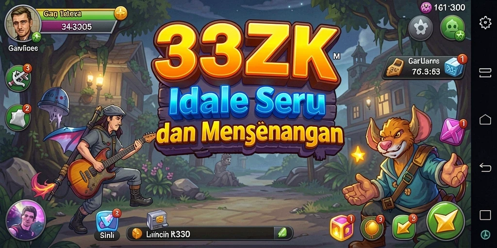 Screenshot menunjukkan gameplay seru dan menantang dari 33ZK.
