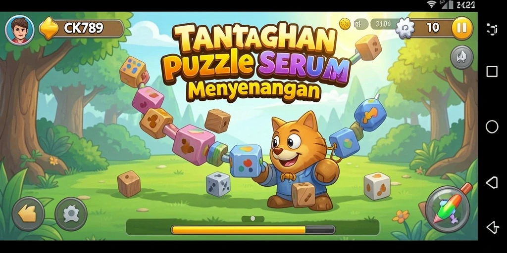 Menampilkan gameplay CK789 yang menantang dalam genre Puzzle.