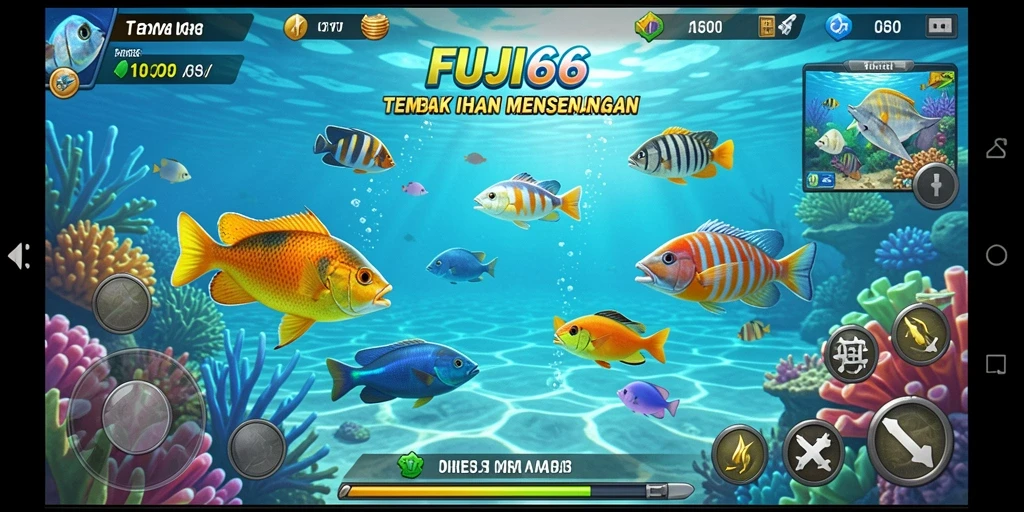 Gameplay seru menangkap ikan di FUJI66.