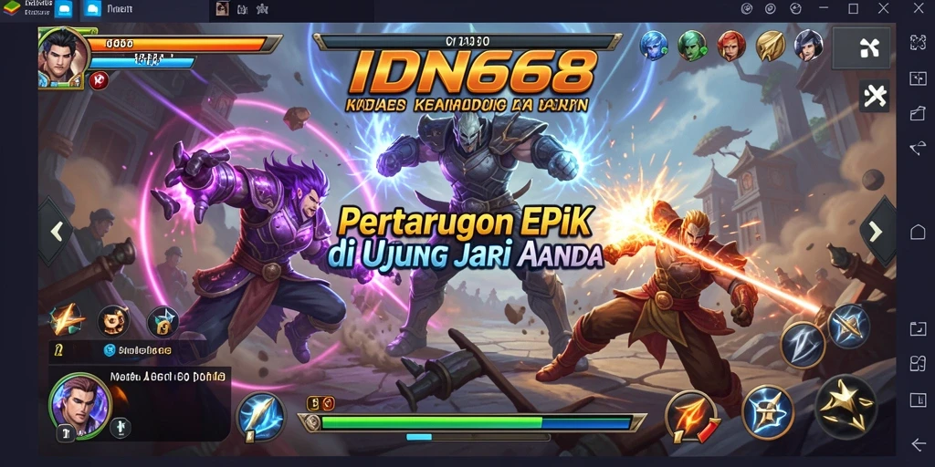 Tangkapan layar gameplay IDN668 yang mendebarkan dan penuh aksi.