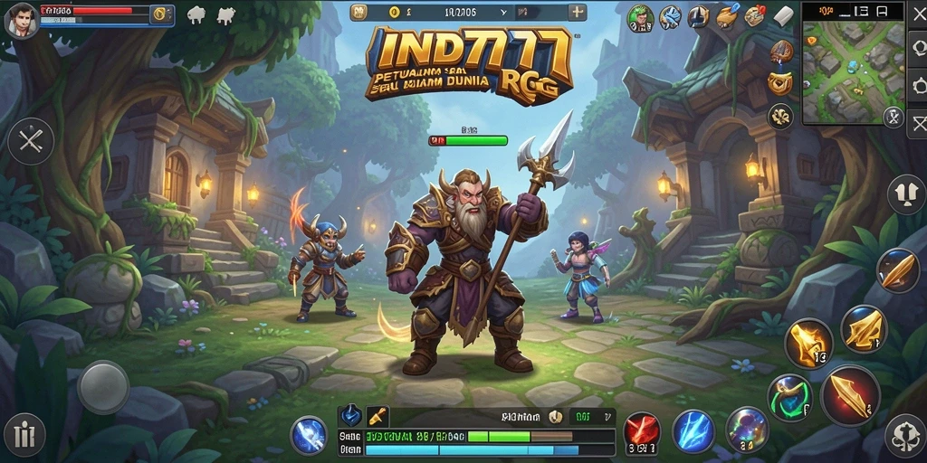 Tampilan gameplay seru dalam dunia RPG yang menakjubkan.