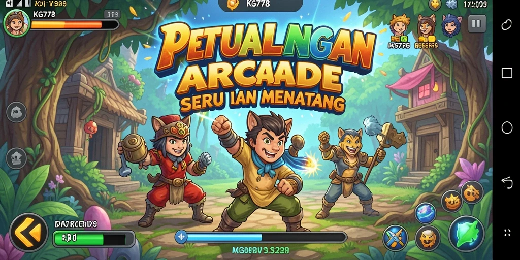 Screenshot menampilkan aksi gameplay seru dalam game Arcade KG778.