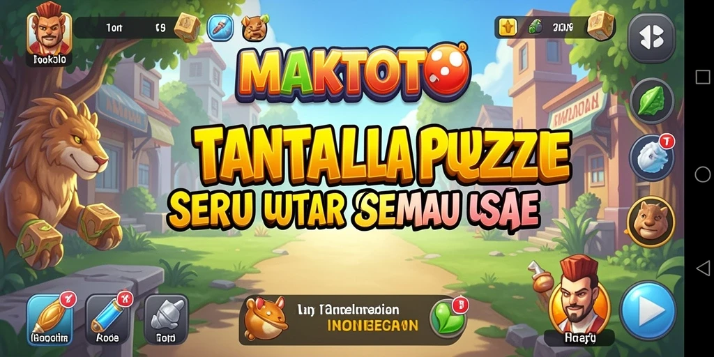 Tampilan gameplay MAKTOTO yang menantang dan mengasyikkan.