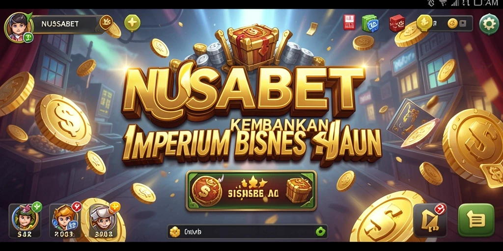Screenshot NUSABET menampilkan gameplay manajemen bisnis yang menarik.