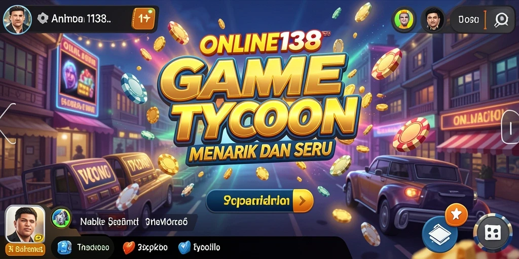 Tampilan gameplay menarik dalam ONLINE138 yang menunjukkan manajemen bisnis Tycoon.