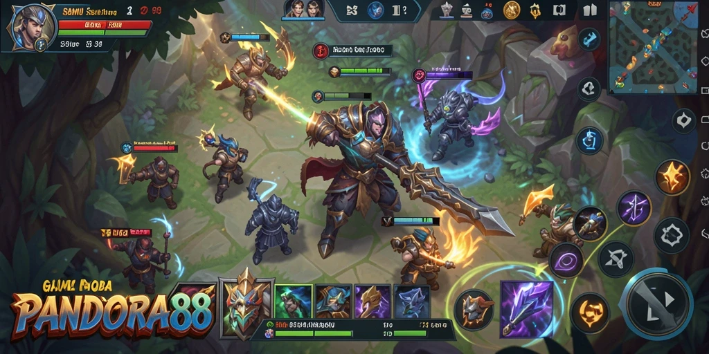 Gameplay seru PANDORA88 dengan aksi pertarungan yang intens.