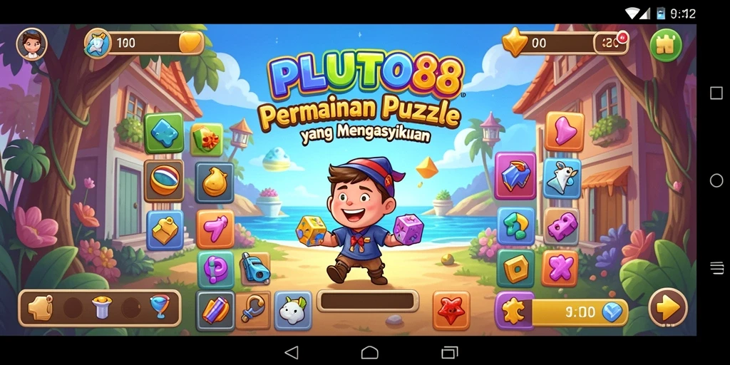 Tangkapan layar PLUTO88 yang menunjukkan gameplay seru dan menantang.