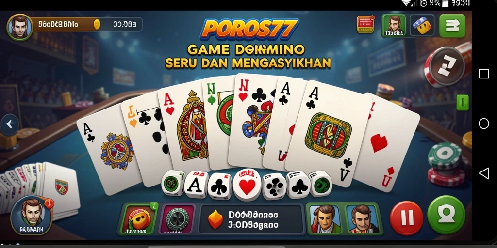Tampilan gameplay seru dari POROS77 dengan fitur menarik.