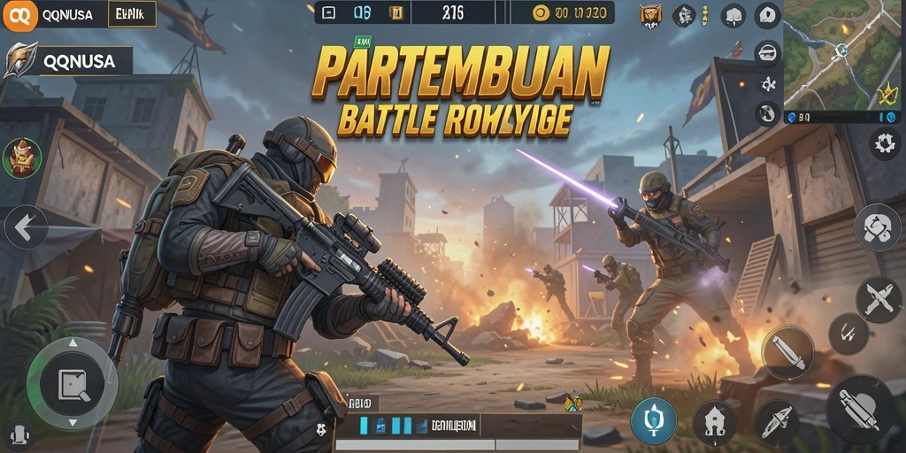 Tampilan mendebarkan dari pertarungan penuh aksi di QQNUSA.