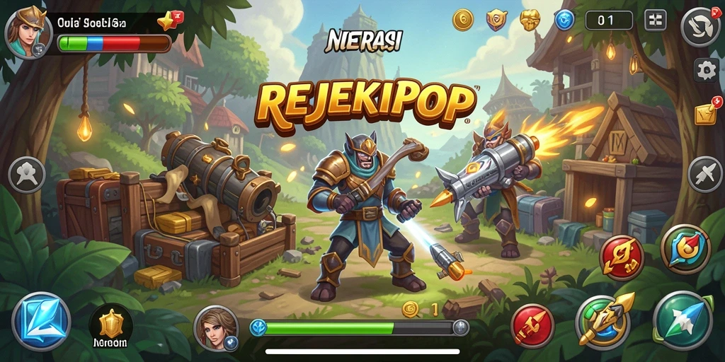 Tampilan gameplay menarik dari REJEKIPOP yang menantang.