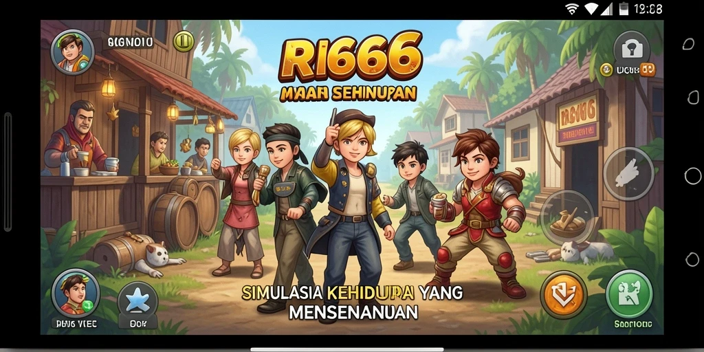 Screenshot utama RR666 menampilkan gameplay simulasi yang menarik dan interaktif.