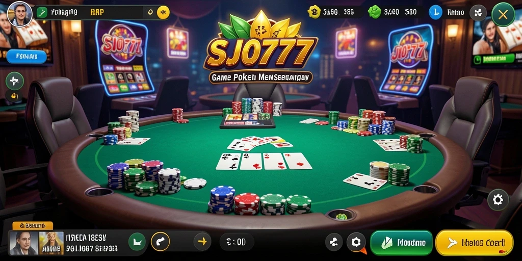 Gameplay seru dengan berbagai turnamen Poker di SJO777.