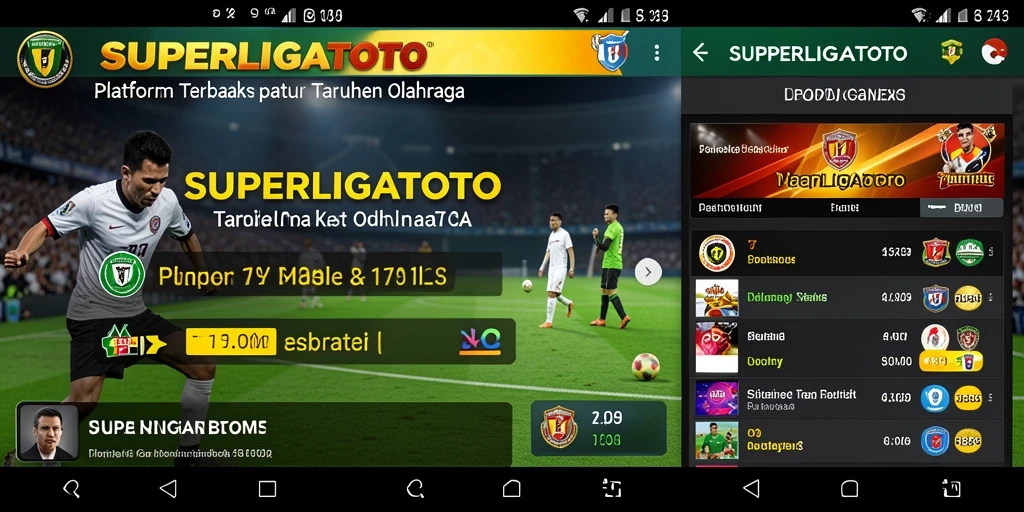 Tampilan gameplay sederhana dan menarik dari SUPERLIGATOTO.